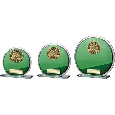 Seismic Golf Longest Drive Plaque Green & Silver