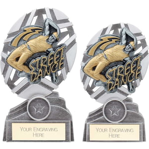 The Stars Street Dance Plaque Award Silver & Gold