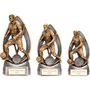 Havoc Football Male Award Antique Gold & Silver