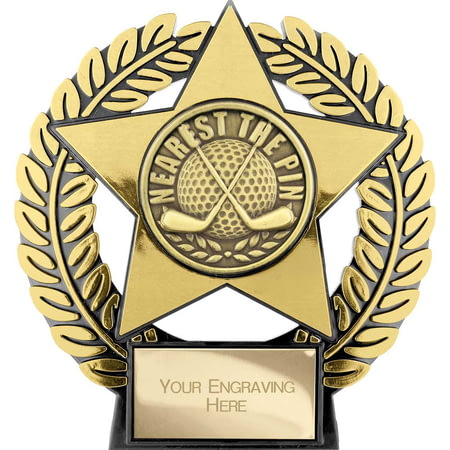 Emperor Star Nearest the Pin Plaque Gold 120mm