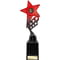 Innov8 Star Plastic Trophy Red & Black