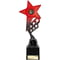 Innov8 Star Plastic Trophy Red & Black