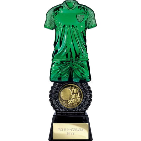 Intensity Football Top Scorer Award Green & Carbon Black 260mm
