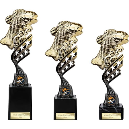 Innov8 Angling Plastic Trophy Gold & Black
