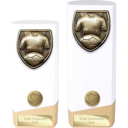 Prime Cobra Football Shirt & Ball Award White & Gold