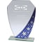 Starlight Hex Jade Glass Award Blue