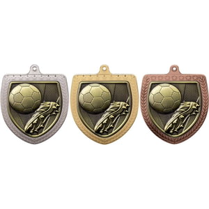 Cobra Football Boot & Ball Shield Medal