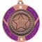 Glitter Star Medal Silver & Purple