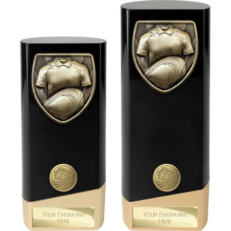 Prime Cobra Rugby Shirt & Ball Award Black & Gold