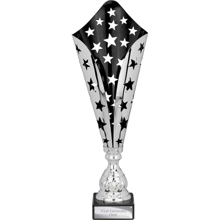 Galaxy Laser Trophy Silver & Black