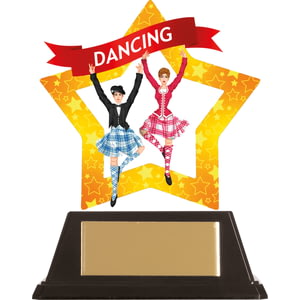 Mini-Star Highland Dance Acrylic Plaque 100mm