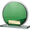 Seismic Multisport Circle Mirror Glass Green & Silver Thick