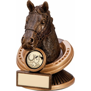 Endurance Equestrian Horse Head Award 125mm