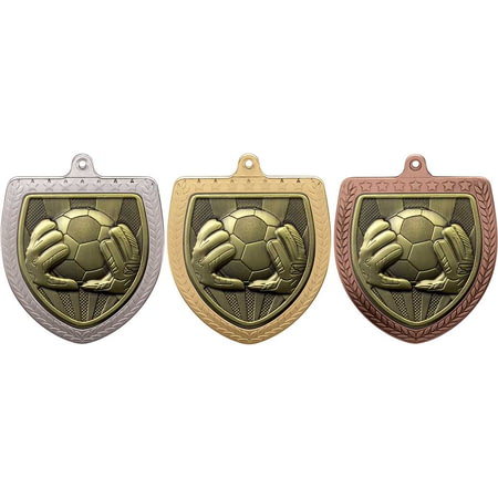 Cobra Football Goal Keeper Shield Medal