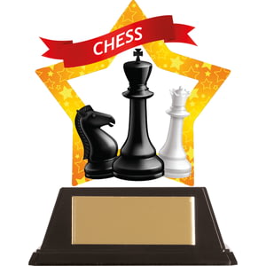 Mini-Star Chess Acrylic Plaque 100mm