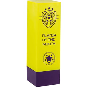 Prodigy Tower Player Of The Month Award Yellow & Purple 160mm