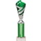 Hurricane Multisport Plastic Tube Cup Silver & Green