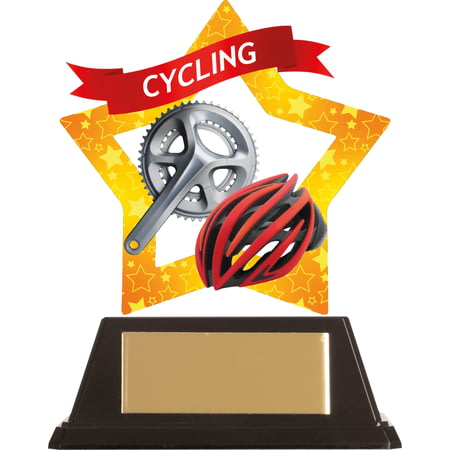 Mini-Star Cycle & Helmet Acrylic Plaque 100mm