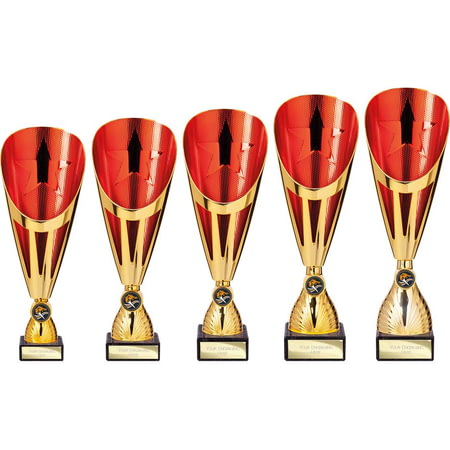 Rising Stars Deluxe Plastic Lazer Cup Gold & Red