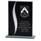 Spirit Mirror Glass Award Black & Silver
