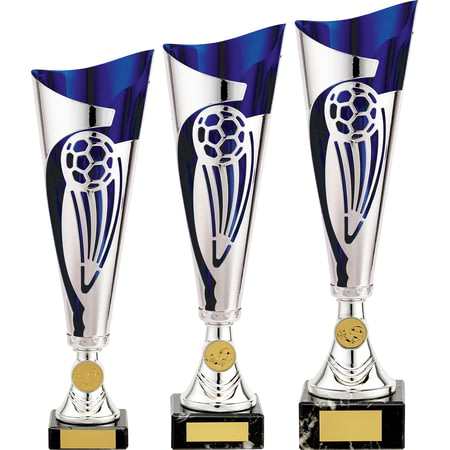 Champions Football Cup Silver & Blue