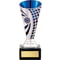 Defender Football Trophy Cup Silver & Blue