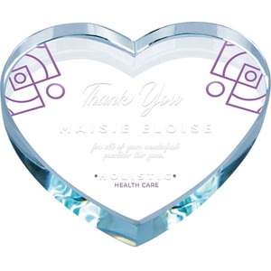 Valentine Glass Paperweight 100mm
