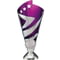 Hurricane Multisport Plastic Cup Silver & Purple