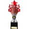 5 Star Trophy Red and Silver