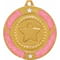 Glitter Star Medal Silver & Pink